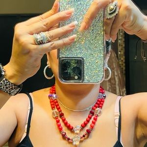 Fun Valentine Galentine Necklace & Bracelet